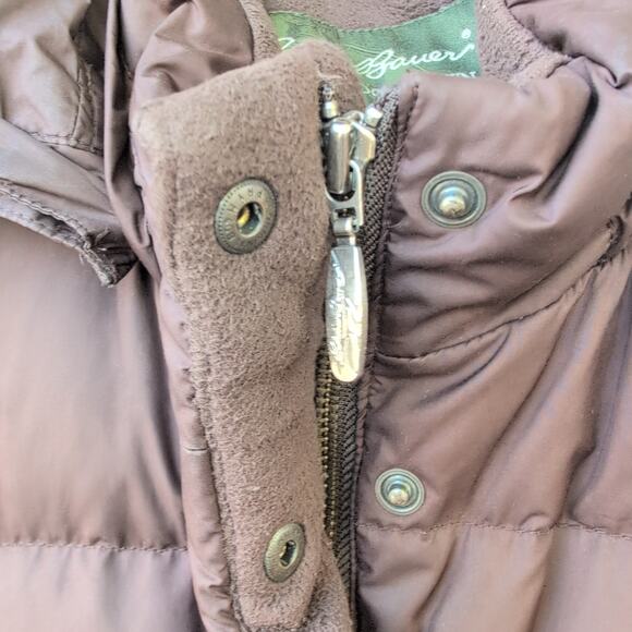 - SOLD- Eddie Bauer GooseDown Parka Faux FurLined Detachable Hood Women's Medium - Picture 3 of 11